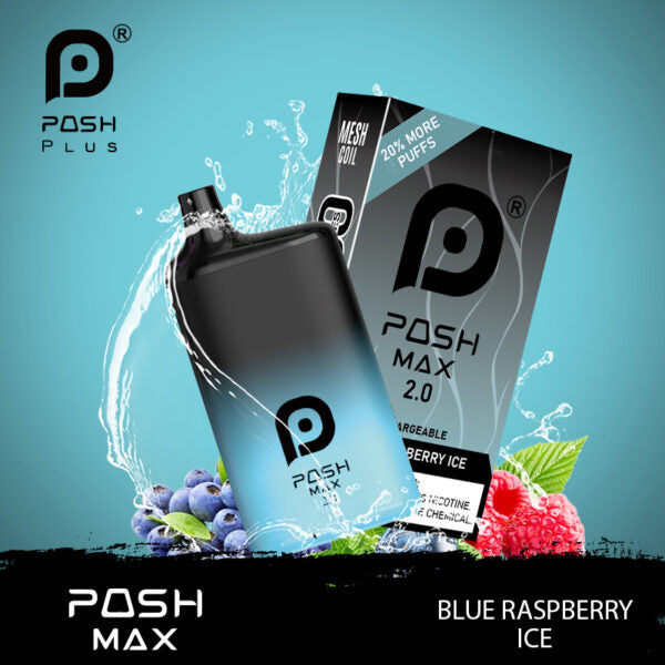 Posh Max 2.0 5200 puffs Blue Raspberry Ice