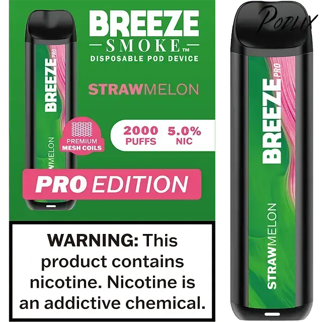 Breeze Smoke Pro 2,000 puffs 5% STRAWMELON