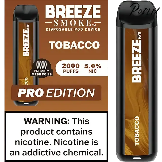 Breeze Smoke Pro 2,000 puffs 5% TOBACCO