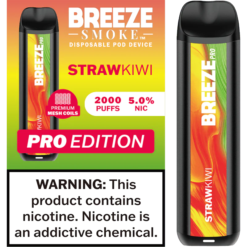 Breeze Smoke Pro 2,000 puffs 5% STRAWKIWI