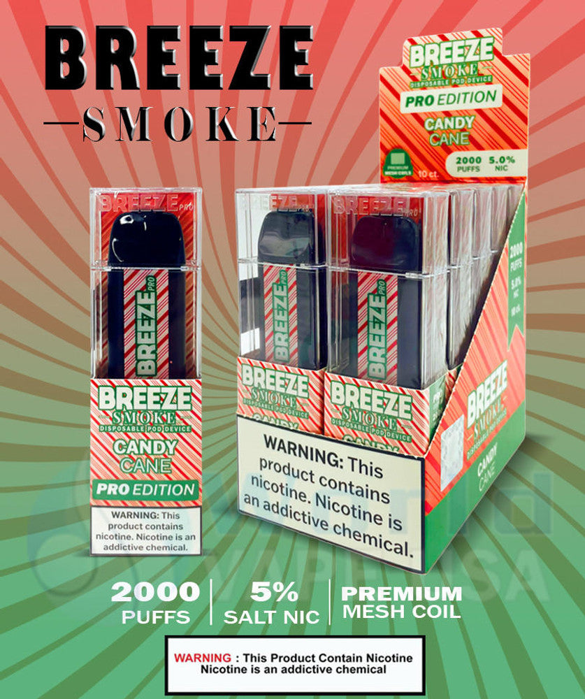 Breeze Smoke Pro 2,000 puffs 5% CANDY CANE