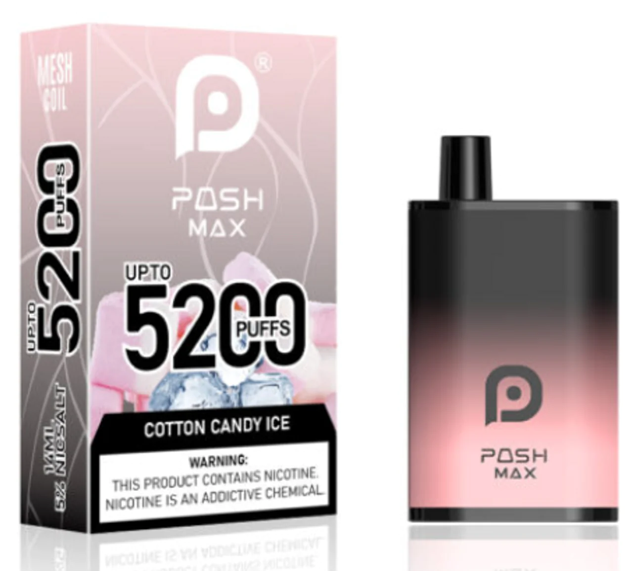 Posh Max 5200 Cotton Candy Ice