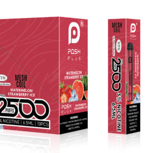 Posh Plus 5% Nic 2500 Puffs 6.5ml Watermelon Strawberry Ice